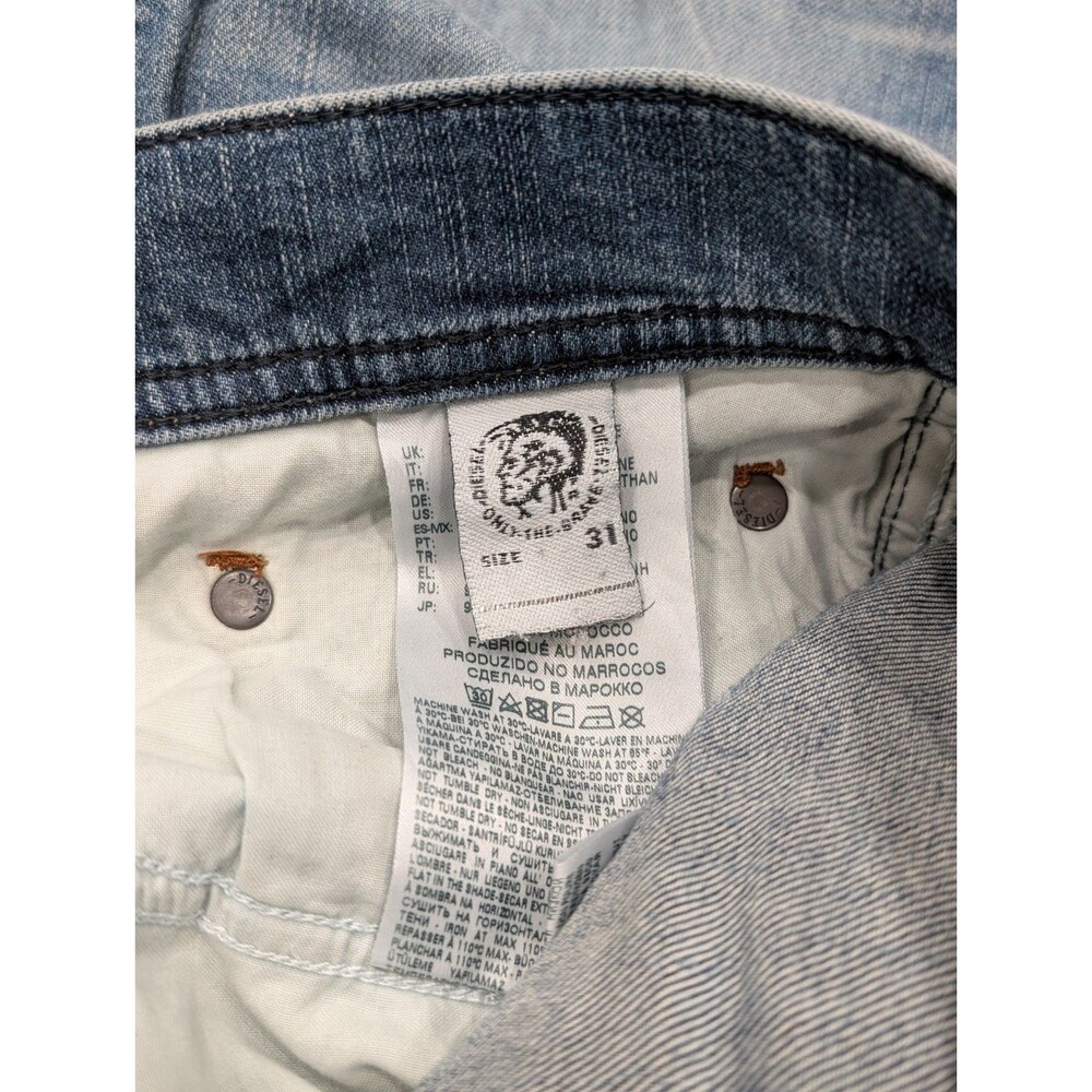 Diesel Tepphar Slim Carrot Distressed Button Fly Jeans Men's Size 31x30 - Picture 14 of 16